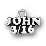 John 3:16 Bible Memory Verse Word Charm