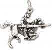 3D Jousting Armored Knight On Charging Horse Charm