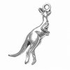 Sterling Silver 3D Jumping Australian Kangaroo Charm