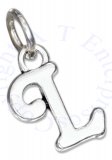 Scrolled Letter L Charm