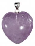 Purple Amethyst Heart Pendant