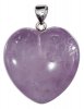 Purple Amethyst Heart Pendant