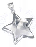 Large Engraveable Shining Star Pendant