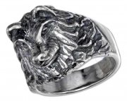 Men's Wolf Head Ring