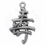 Sterling Silver Chinese Long Life Symbol Charm