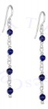 Lapis Beads Dangle Earrings