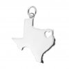 Love Heart Silhouette Map Texas Charm