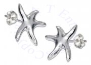Lovely Polished Starfish Post Earrings