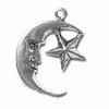 Man In Moon Face With Star Charm