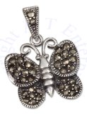 Marcasite Butterfly Pendant Marcasite Bail