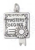 3D Masters Degree Certificate Charm