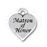 Matron Of Honor Heart Charm