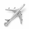 3D 747 Jet Commerical Airplane Charm