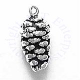 3D Large Pine Cone Charm