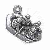 Sterling Silver 3D River Rafting Charm
