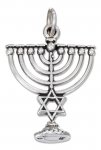 3D Jewish Menorah Charm