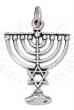 3D Jewish Menorah Charm