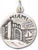 Miami Gateway To The Americas Two Sided Circle Charm