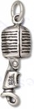 3D Old Fashion Microphone Charm
