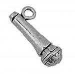 Sterling Silver 3D Microphone Charm