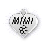 MIMI Heart With Flower Charm