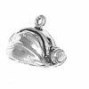3D Miners Helmet Hat Charm With Frontal Head Flash Light