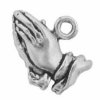 3D Mini Religious Christian Praying Hands Charm