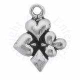 Mini Hearts Diamonds Spades Clubs Playing Card Suits Charm
