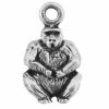 Mini Sitting Gorilla With Mouth Open Charm