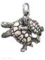 3D Mom Baby Turtle Charm