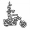 3D Large Moose On Motorcycle Cruiser Charm