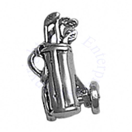 3D Golf Bag Cart Charm - Click Image to Close
