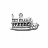 Sterling Silver 3D New Orleans Riverboat Charm