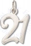 Number 21 Twenty One Charm