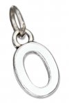 Scrolled Letter O Charm