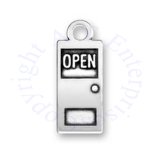 3D Two Sided Open And Closed Door Charm