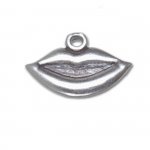 Open Mouthed Smiling Lips Charm