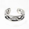 Open Wavy Rope Band Adjustable Toe Ring