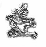 Cut Out Oriental Dragon Charm