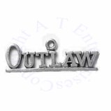 The Word OutLaw Underlined Charm