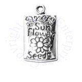 Packaged Sunflower Seeds Charm With Engraved Details