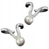 Left And Right Wishbone Shaped Freshwater Pearl Ear Cuff Wrap Set