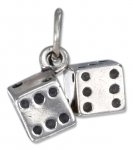 3D Small Pair Of Craps Dice Good Luck Charm