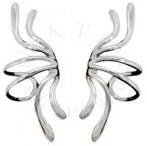 Left And Right Pierceless Top And Bottom Wave Middle Ear Cuff