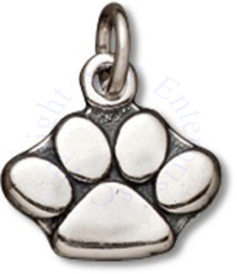 Cute Dog Paw Print Charm - Click Image to Close