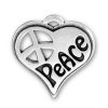 Peace Heart Charm