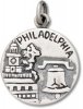 Philadelphia City Of Brotherly Love Two Sided Circle Charm