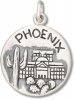 Phoenix Valley Of The Sun Two Sided Circle Charm