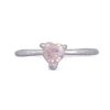 Pink Ice Cubic Zirconia Heart Adjustable Toe Ring