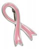 Pink Enamel Breast Cancer Awareness Ribbon Brooch Pin